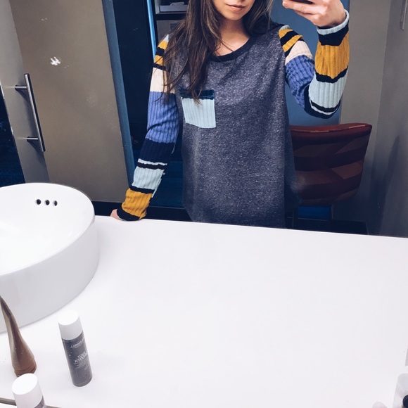 Striped long sleeve ribbed top - Picture 4 of 7